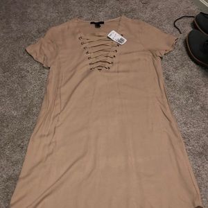 Tan T-Shirt Dress